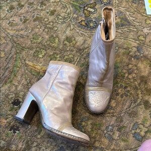 Dries Van Noten Embroidered Western Ankle Booties